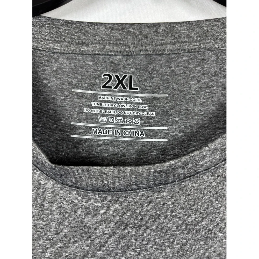 Lot of 4 Mens 2XL Heathered Performance T-Shirts Short Sleeve Crew Neck Basics - Picture 12 of 13